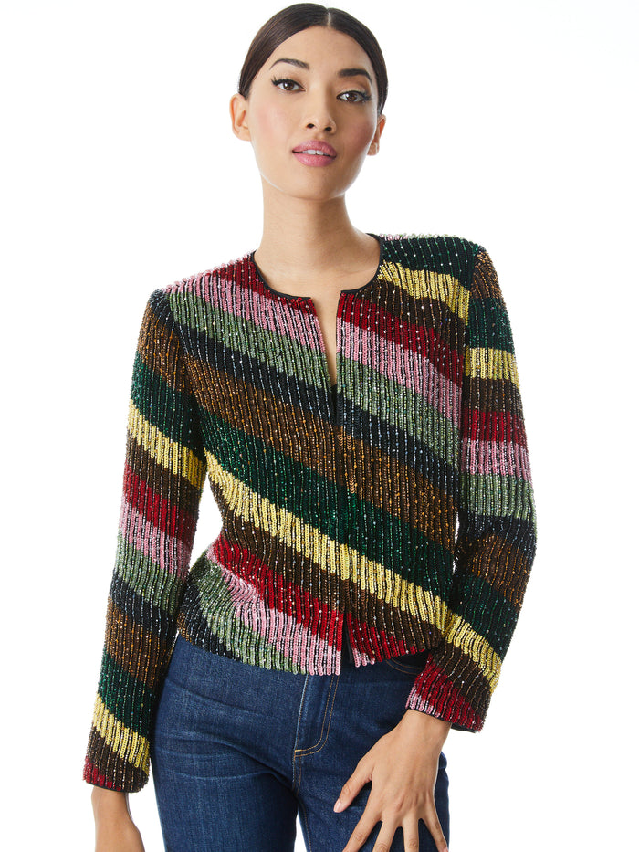 KIDMAN BEADED JACKET - MULTI