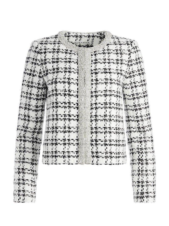 KIDMAN JACKET - OFF WHITE/BLACK