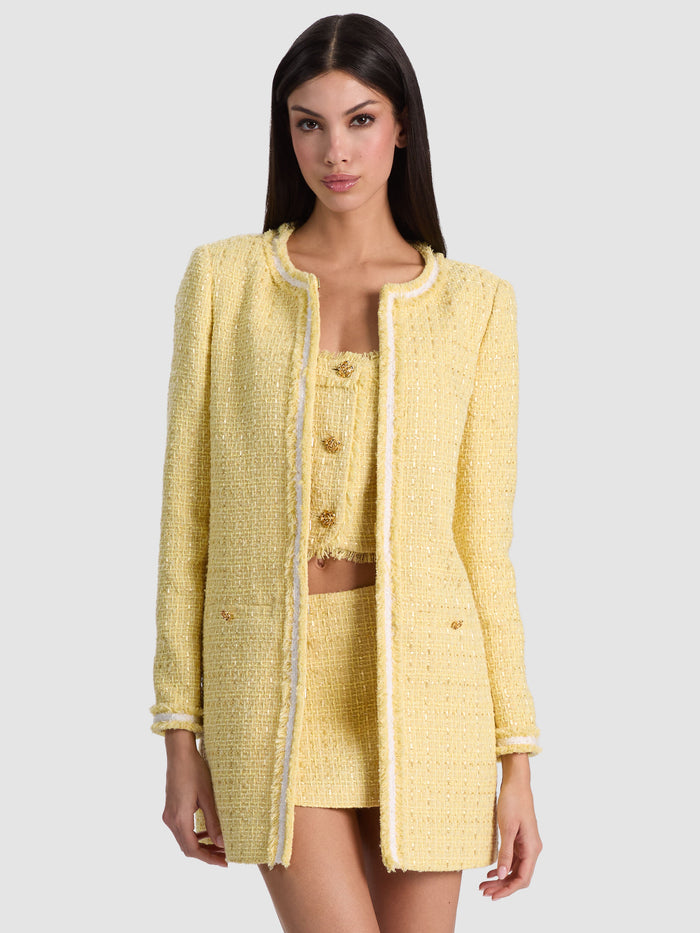 KIDMAN LONG JACKET - BUTTER