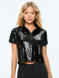 KIT SEQUIN POLO - BLACK