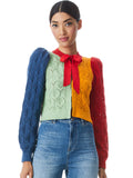 KITTY PUFF SLEEVE CARDIGAN - MULTI