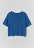 Knitted Cotton Linen Tee | Bluebird