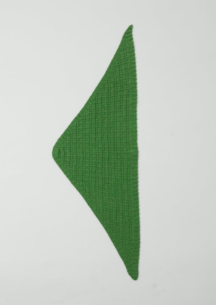 Knitted Wool Bandana | Garden Green