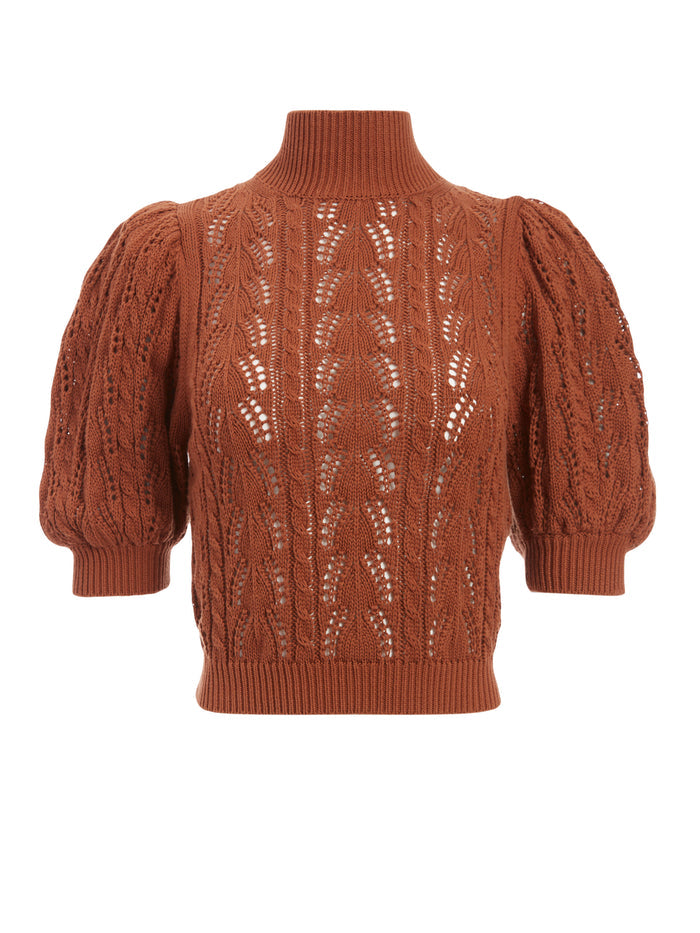 KYOKO TURTLENECK PULLOVER - CAMEL