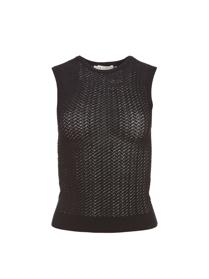 LAINE CREW NECK PULLOVER - BLACK