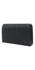 Camille La Vie Lame Full Flap Rhinestone Handbag one-size / black