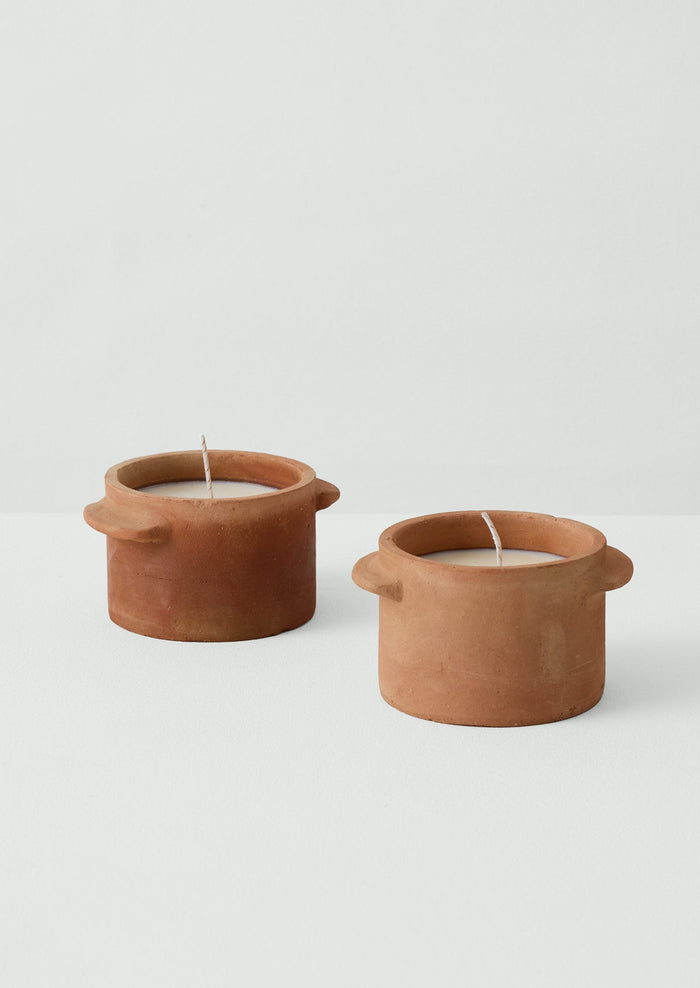 Large Citronella Garden Candle | Terracotta