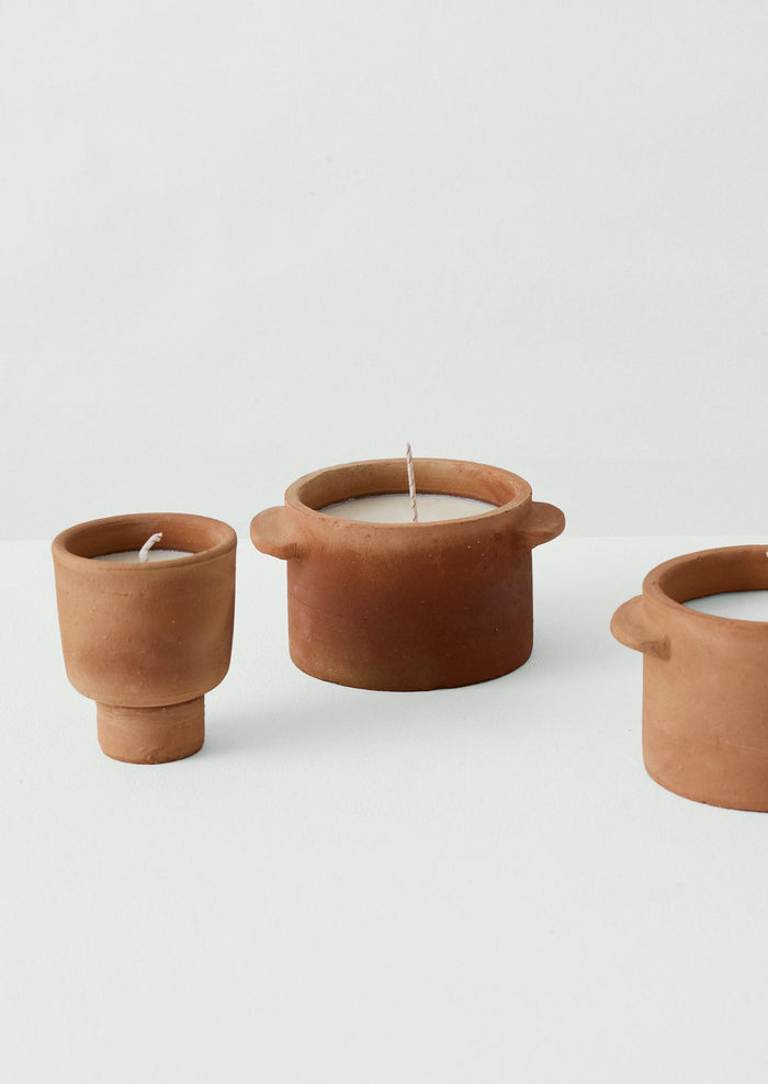 Large Citronella Garden Candle | Terracotta