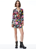 LATOYA BLAZER MINI DRESS - BOTANICAL GARDEN