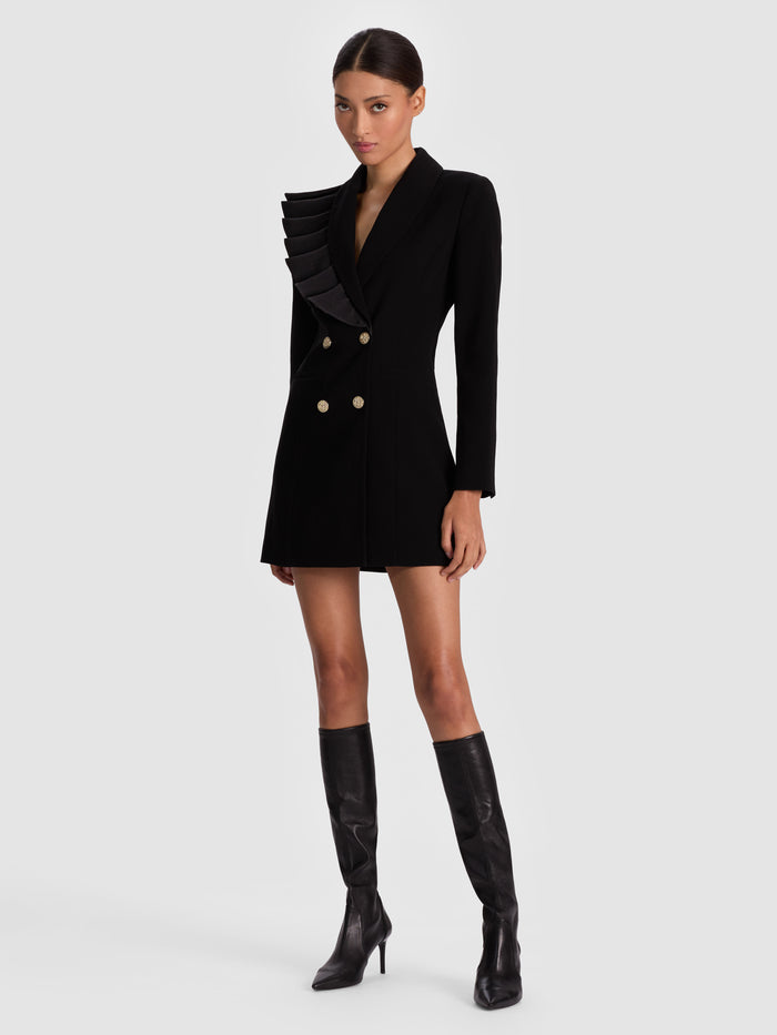 LATOYA BLAZER MINI DRESS - BLACK