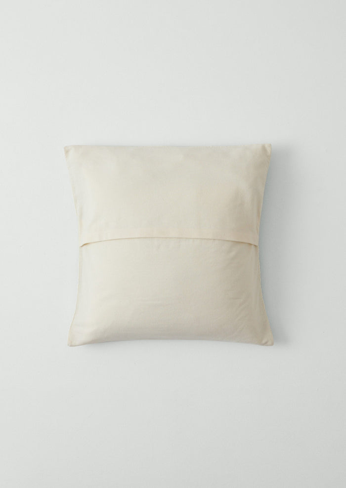 Lattice Patchwork Pillow Cover | Ecru/Aegean Blue