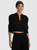 LEON BUTTON DOWN - BLACK