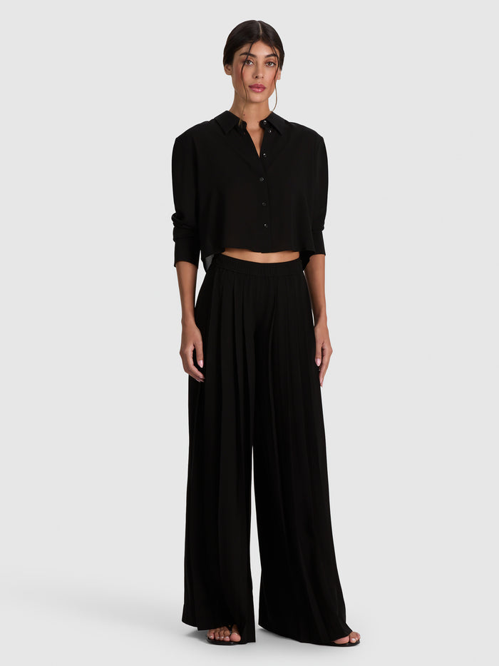 LEON BUTTON DOWN - BLACK