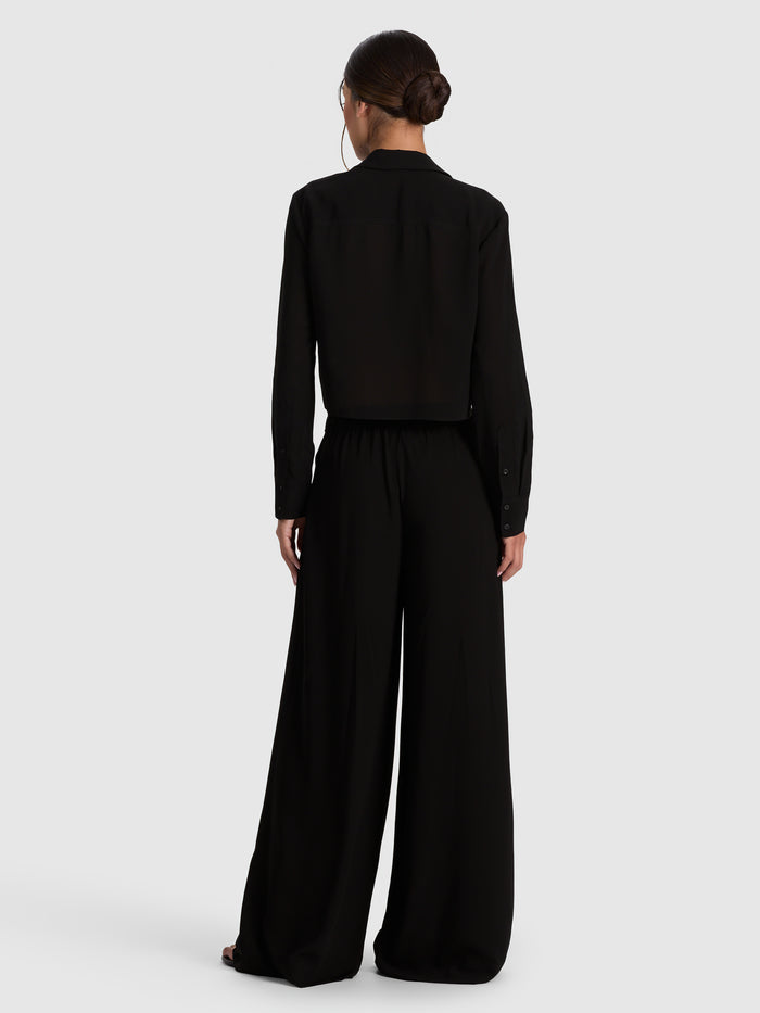 LEON BUTTON DOWN - BLACK