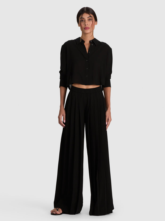 LEON BUTTON DOWN - BLACK