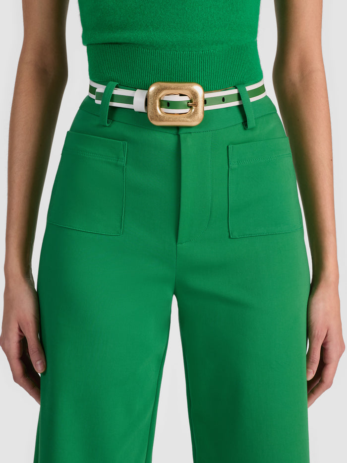 LETTY BELT - OFF WHITE/GREEN APPLE