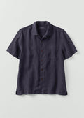 Linen Short Sleeve Shirt | Slate