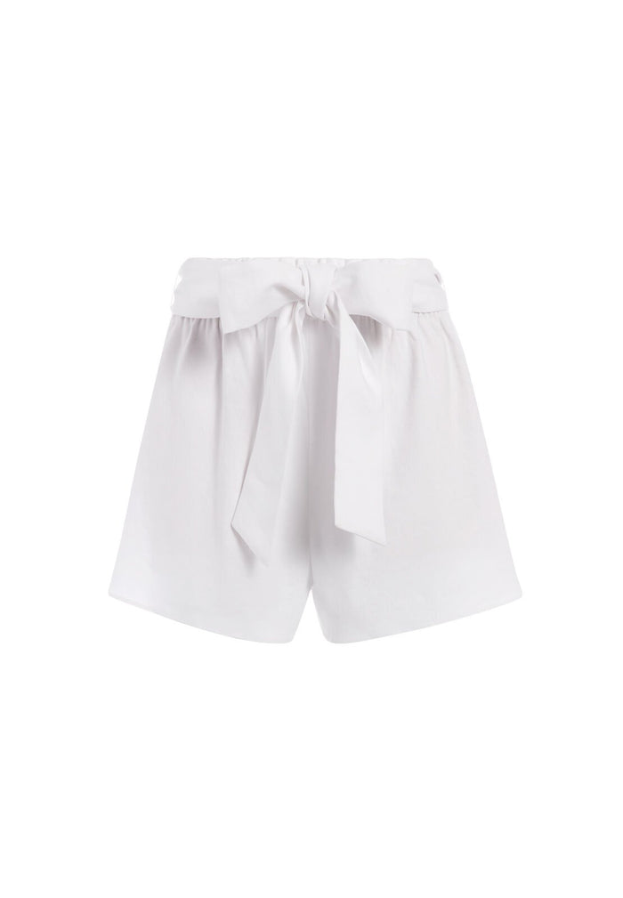 LINN PAPER BAG SHORT - WHITE
