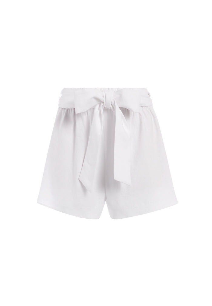 LINN PAPER BAG SHORT - WHITE