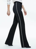 LIVI EMBELLISHED SIDE STRIPE PANT - BLACK