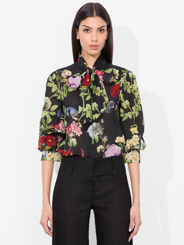 LLOYD SLIT SLEEVE BLOUSE - VENUS FLORAL