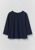 Loopback Cotton Jersey Sweater | Indigo