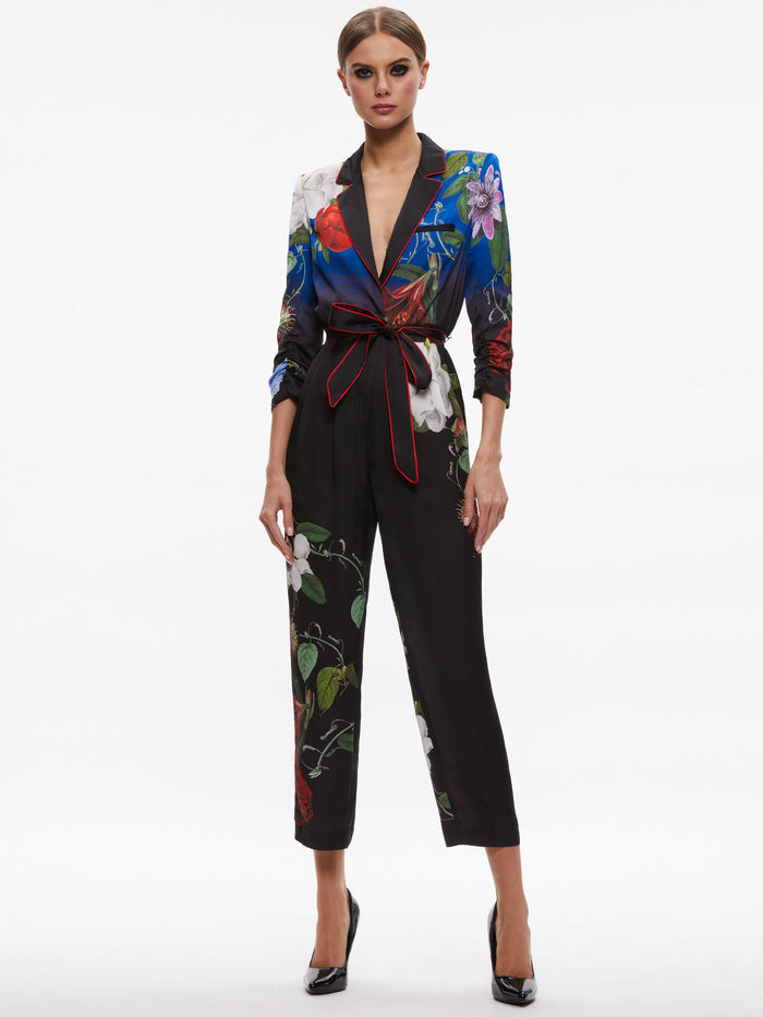 LOUETTA TIE WAIST JUMPSUIT - LUNCH DATE