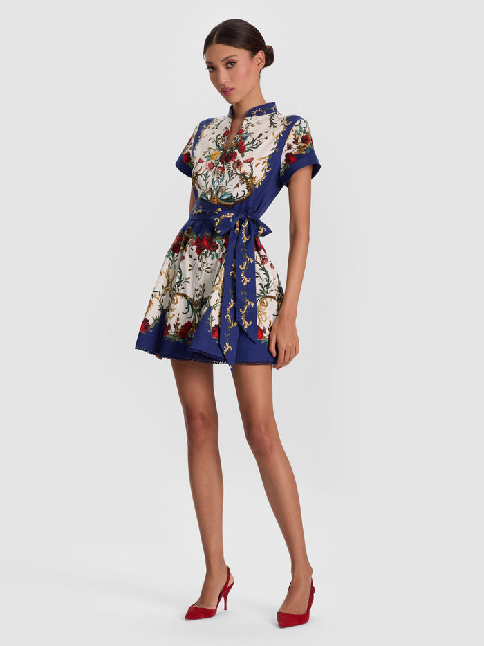 LUCY MINI SHIRT DRESS - GILDED ROSE