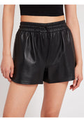LUDLOW LEATHER SHORT - BLACK