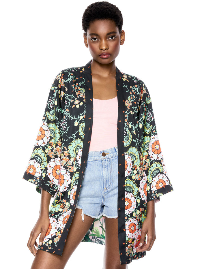 LYNN REVERSIBLE SHORT KIMONO - VINELANDS SM/COMBO