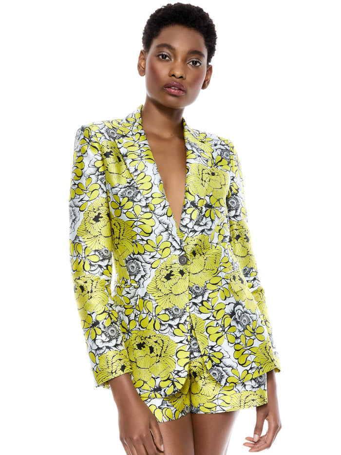 MACEY BLAZER - ELECTRIC PINK/MULTI