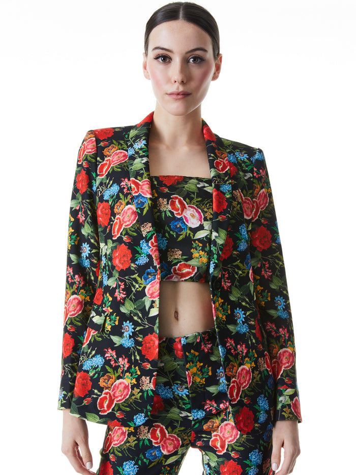 MACEY CUFFED SHAWL COLLAR BLAZER - WILD AND FREE
