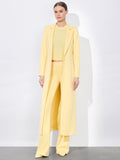 MACEY LONG BLAZER - BUTTER