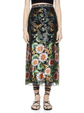 MAEVE EMBROIDERED MIDI SLIP SKIRT
