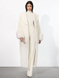 MARCELENE MAXI COAT - OFF WHITE