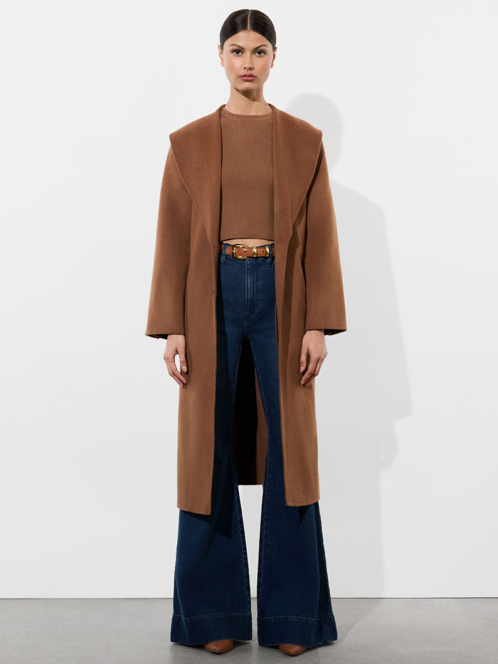 MARCELENE MIDI COAT - CAMEL