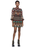 MARELLA MOCKNECK MINI DRESS - SPELLBOUND MULTI