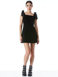 MARYANN MINI DRESS - BLACK