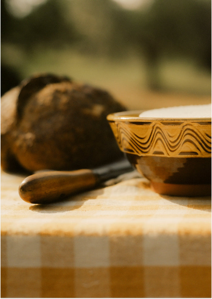 Matt Grimmitt Slipware Bowl | Honey/Terracotta