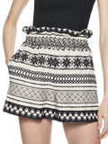 MATTHEW PAPERBAG SHORT - NATURAL/BLACK