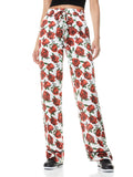 MEERA FLORAL PAJAMA PANT - LILA'S ROSE/BLK