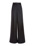 MERILYN HIGH WAISTED WIDE LEG PANT - BLACK