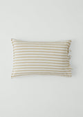 Mina Stripe Linen Cotton Side Tie Pillowcase Set | Ivory/Olive