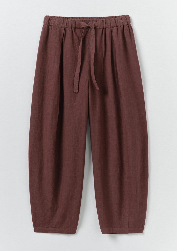 Minako Garment Dyed Linen Pants | Fig