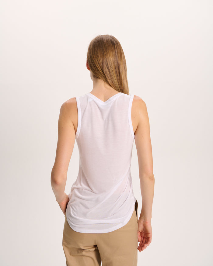 Modal Sweetheart Tank - White