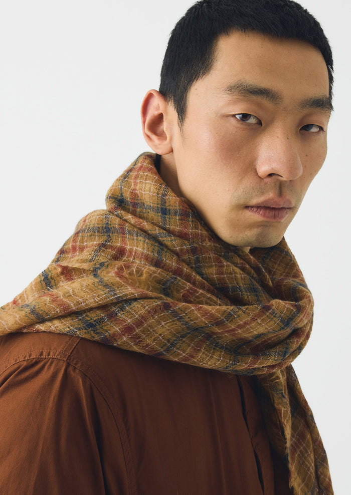 Moismont Wool Square Scarf | Harvest