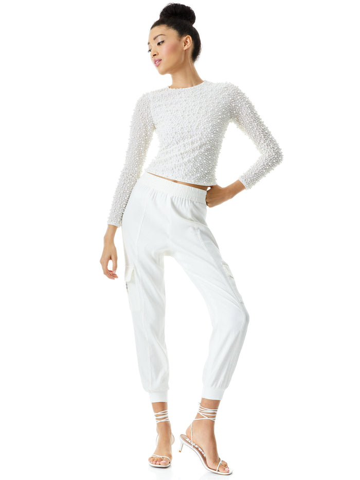MONTAUK SOFT CARGO JOGGER - WHITE