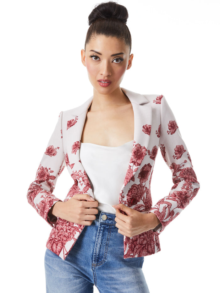 MYA BLAZER - OFF WHITE/MULTI