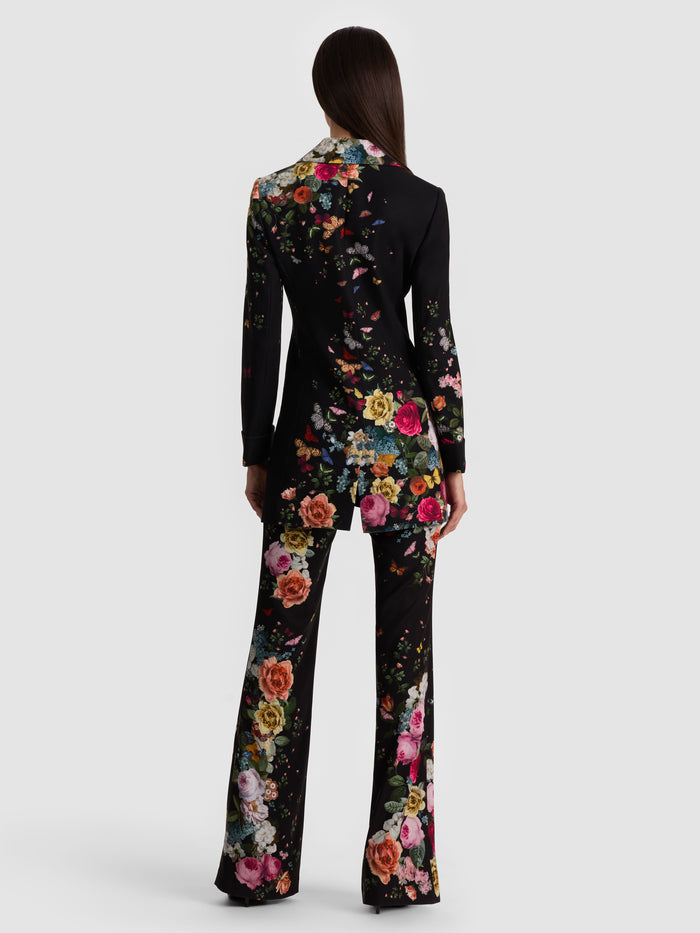 MYA PRINTED BLAZER - SOLAR STRENGTH BLACK
