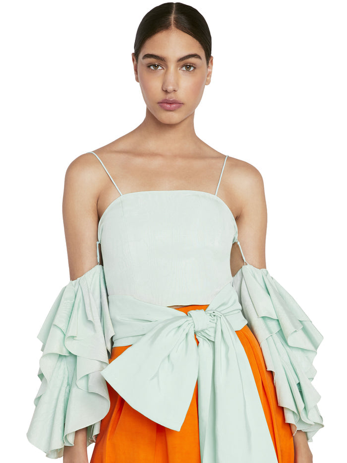 NAKIA COLD SHOULDER CROP TOP - MINT